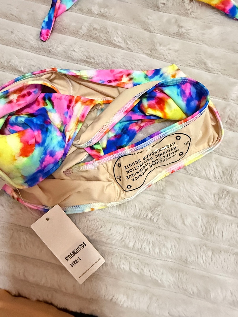Women’s Tie-Dye Bikini Set - Multicolor - Picture 4 of 4